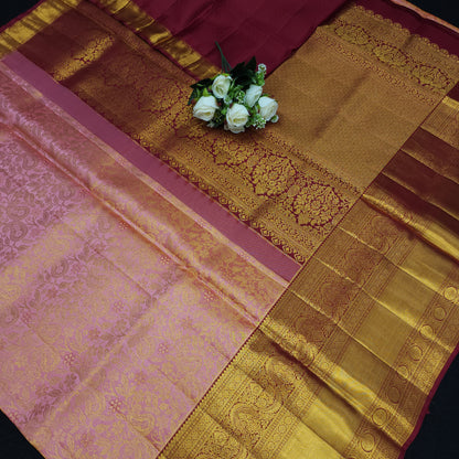 Bridal Resham Pure Handloom Kanchi Sarees