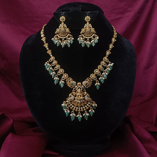 Simple Nakshi Short Necklace