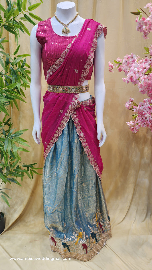 Free Size, Half Saree Collection ✨