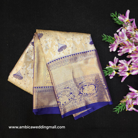 Semi Kanchi Pattu Tissue Sarees