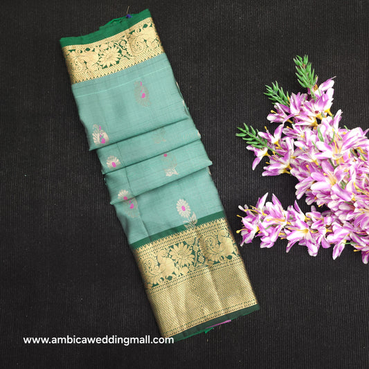 Handloom Kanchi Pattu Butta Light Weight Saree