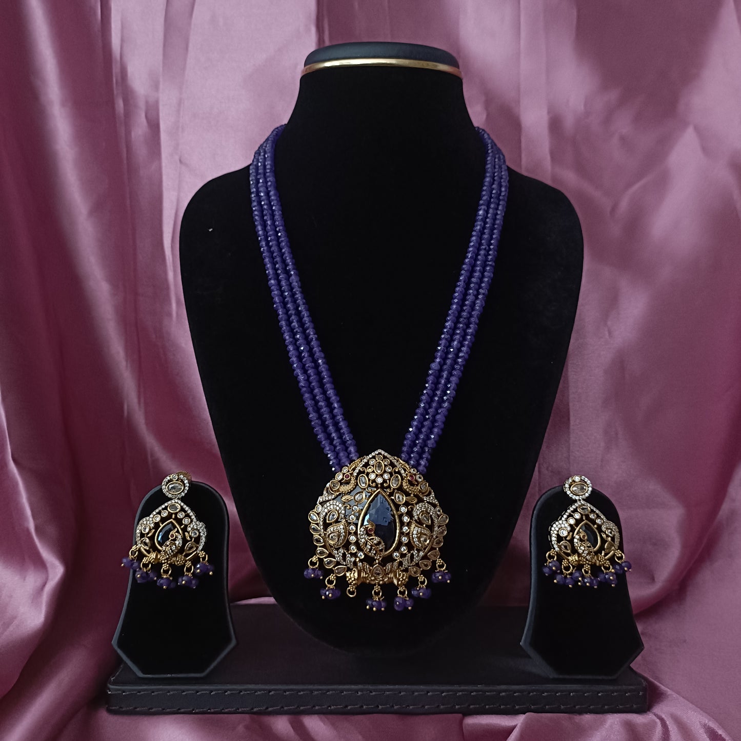 Elegant purple Beads Haaram