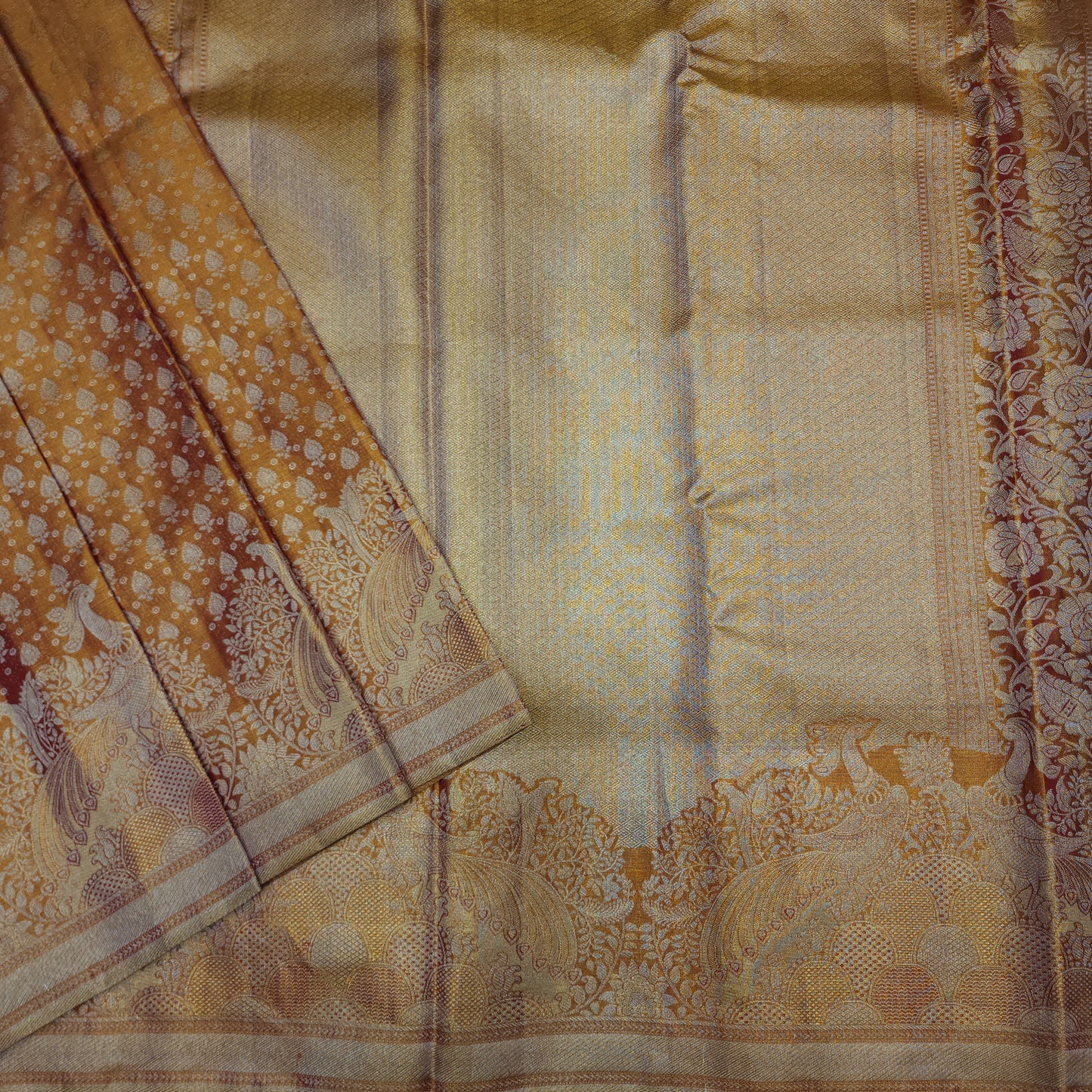Pure tissue Bridal Kanchi Pattu Handloom Saree