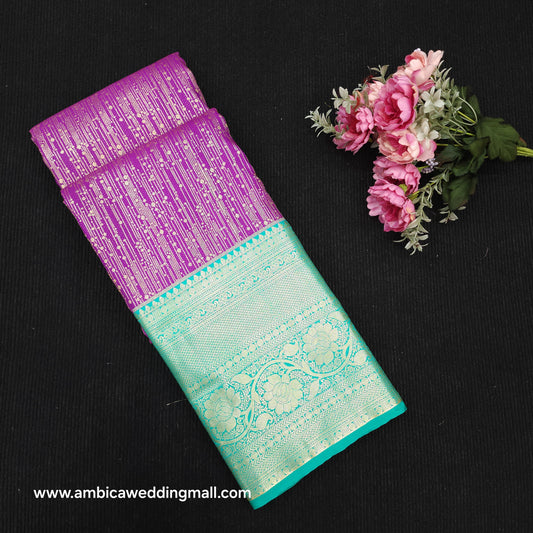 Resham Mix Kanchi Pattu Checks Sarees