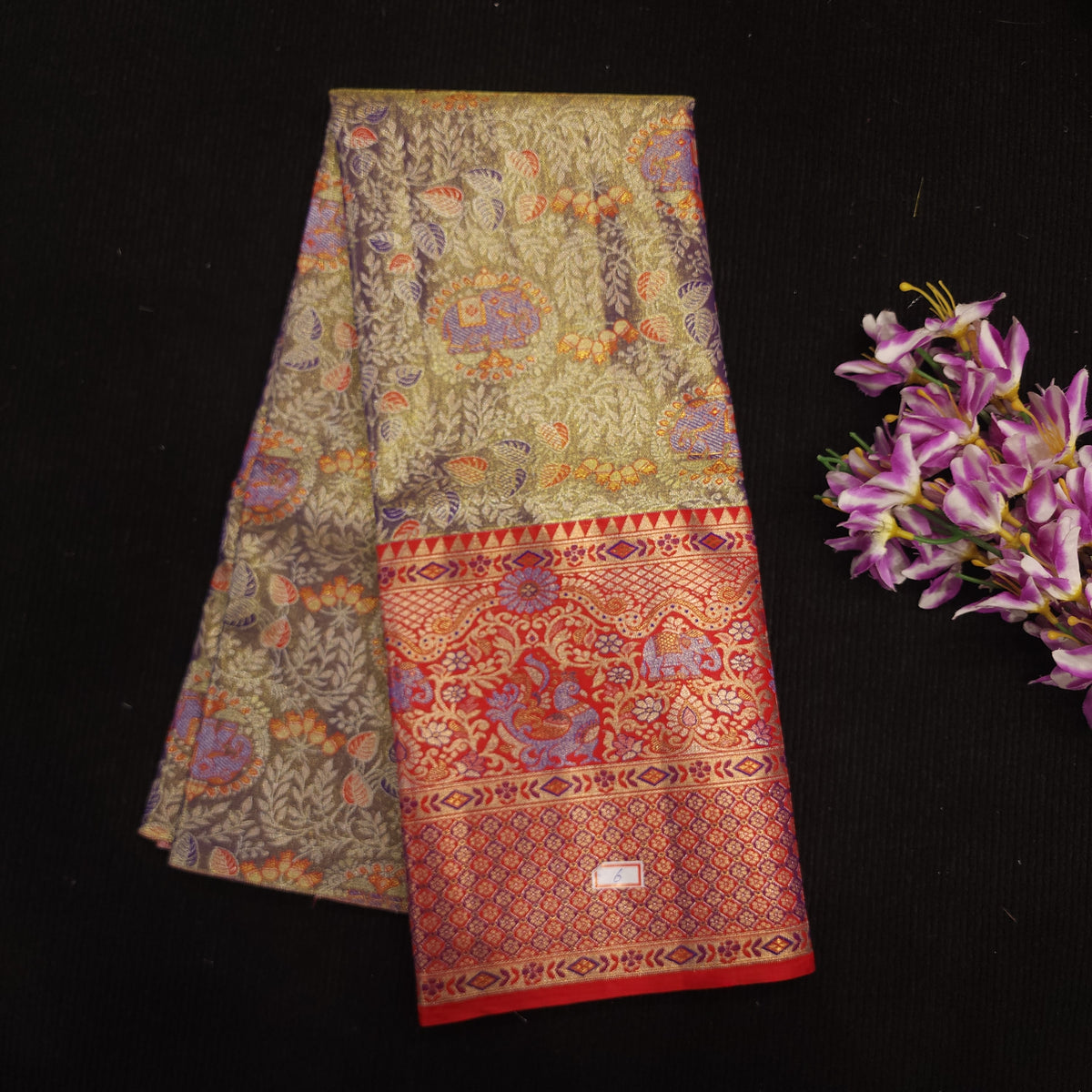 Kanchi Pattu Mix Lehengas [5 To 8 Years ]