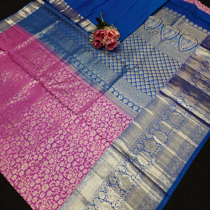 Handloom Pure Resham German Kanchi Pattu Saree