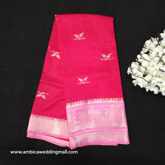 Raw Mango Banaras Pattu Sarees