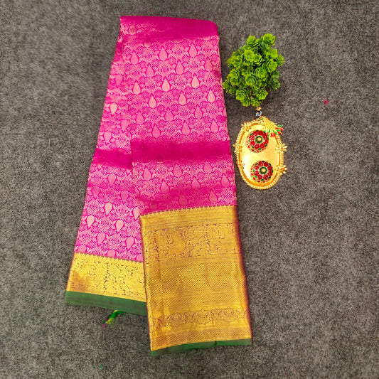 Kanchi Pattu Bridal Pure Zari Saree