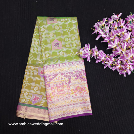 Kanchi Pattu Mix Lehengas [Free Size]