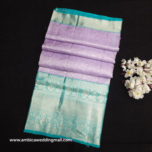 Pure German Silver Zari Pattu Saree