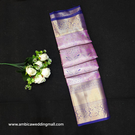 Semi Kanchi Pattu Tissue Saree