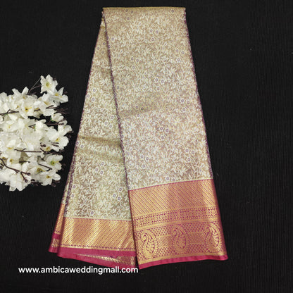 ✨️Kanchi pattu semi one gram gold saree✨️