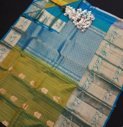 Kanchi Pattu Handloom Butta Light Weight Saree