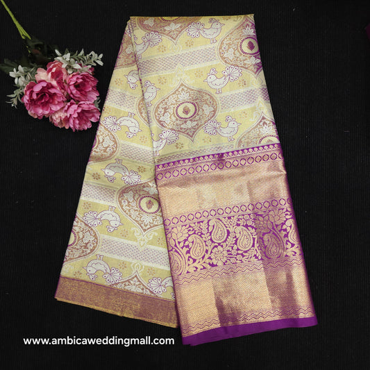 Kanchi Pattu Mix Lehengas [Free Size]