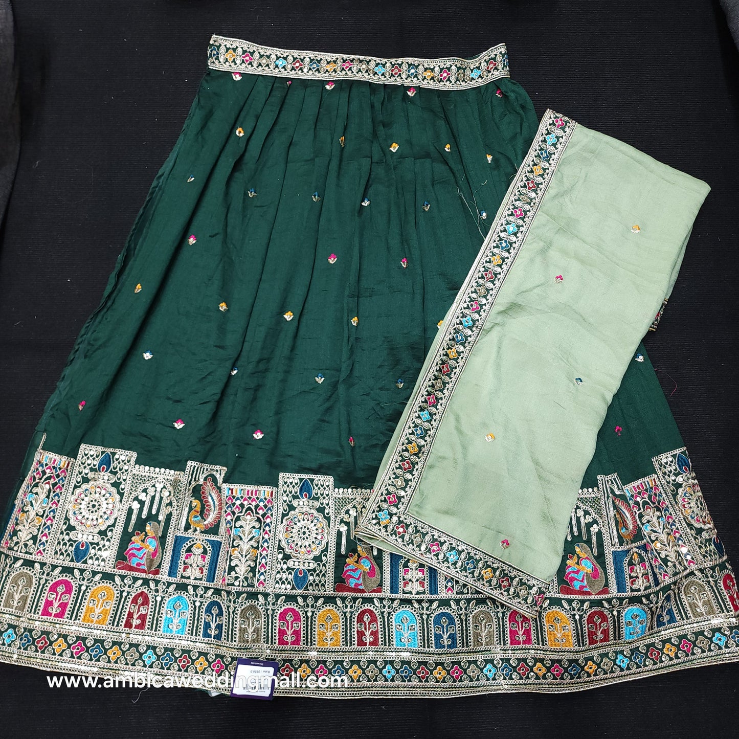 Semi Stitched Designers Fancy Half Saree