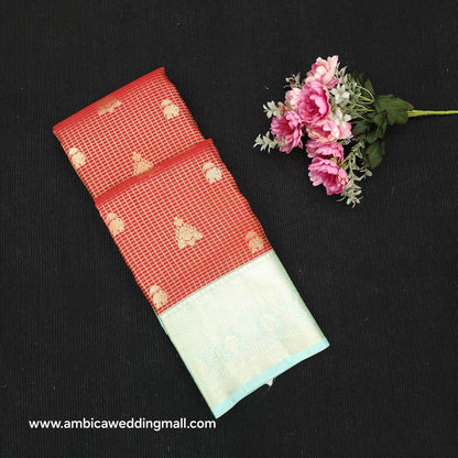 Resham Mix Kanchi Pattu Checks Sarees