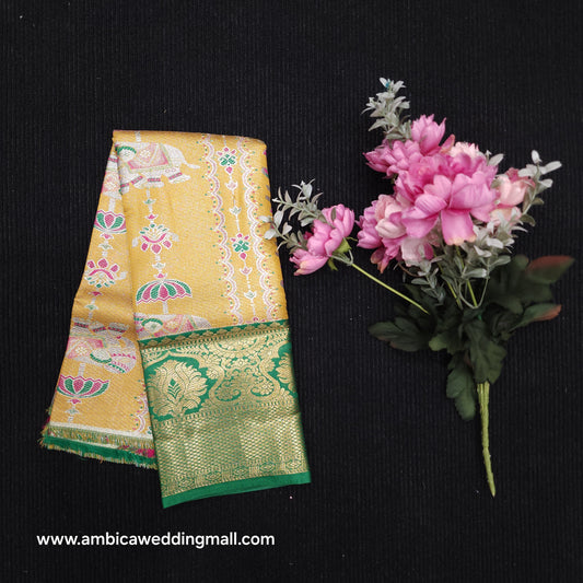 Kanchi Pattu Mix Lehengas [0 To 1.5 Years]