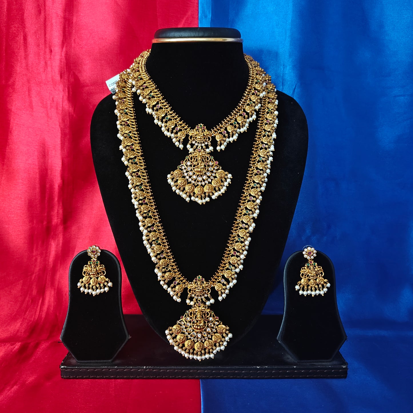 Beautiful Nakshi Combo Set With Laxmi Idol - Ambica Wedding Mall