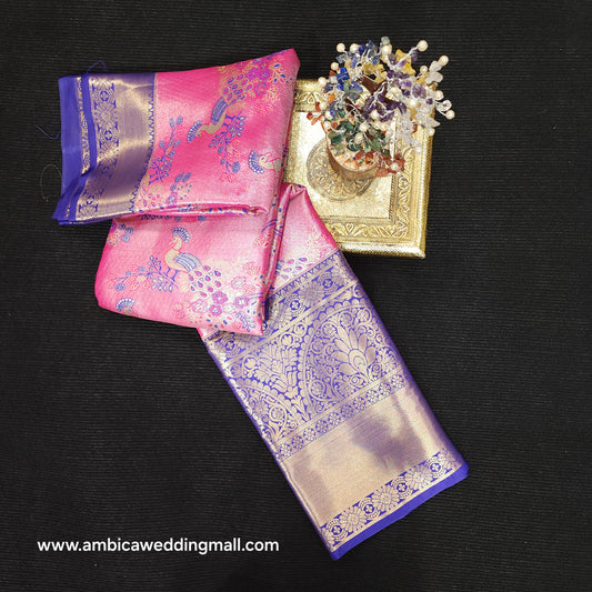 2 Gram gold zari semi kanchi pattu sarees ✨️