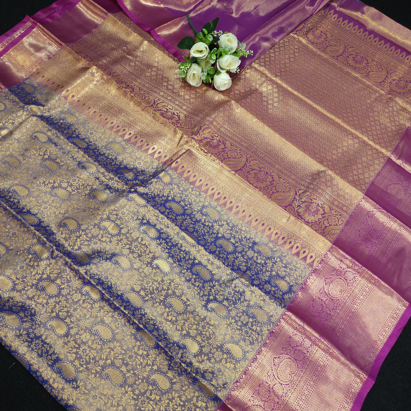 Semi Kanchi Pattu Tissue Saree