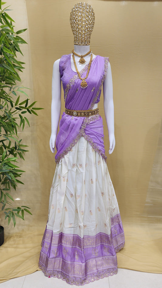 Free Size, Half Saree Collection ✨️