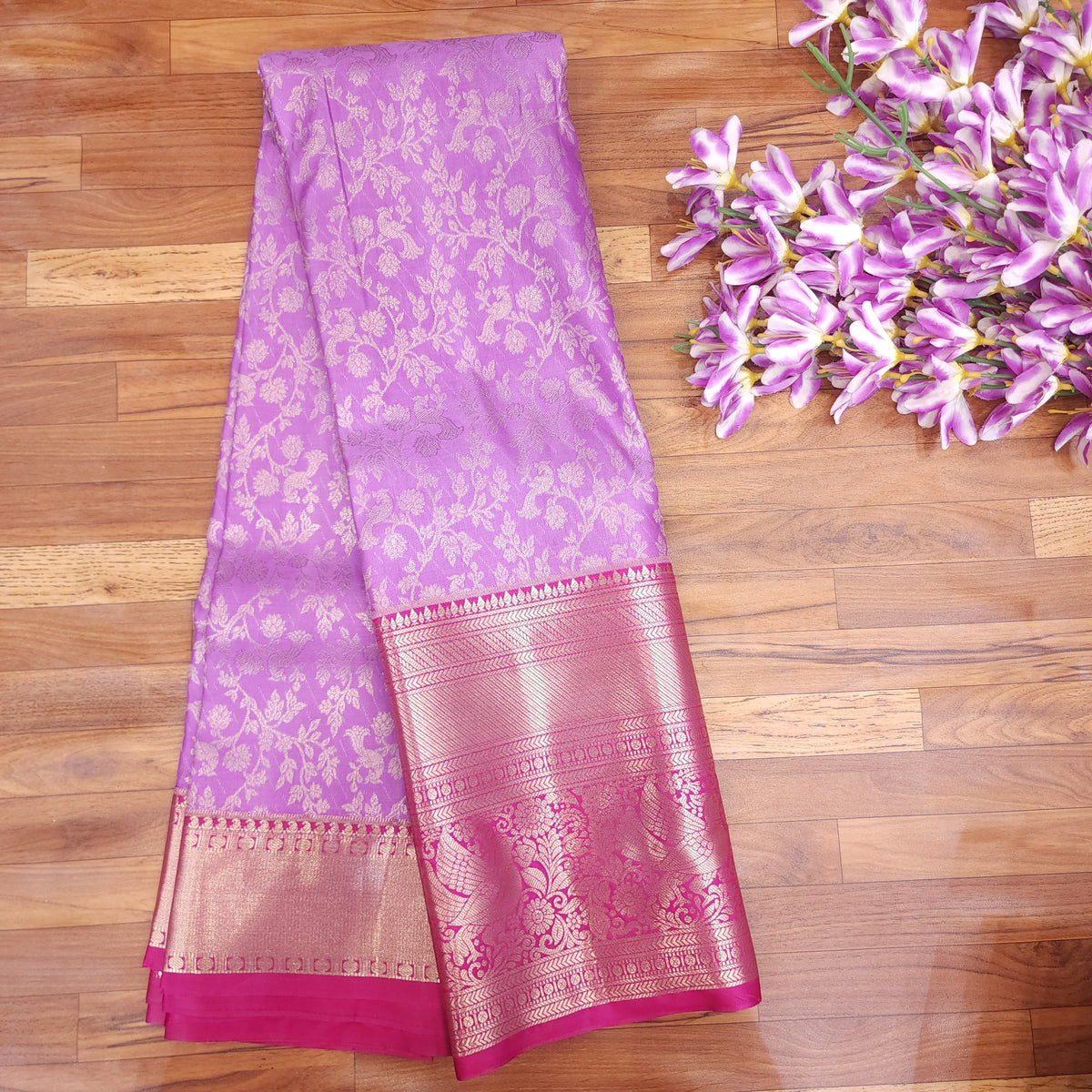 Semi Resham Kanchi Pattu Saree