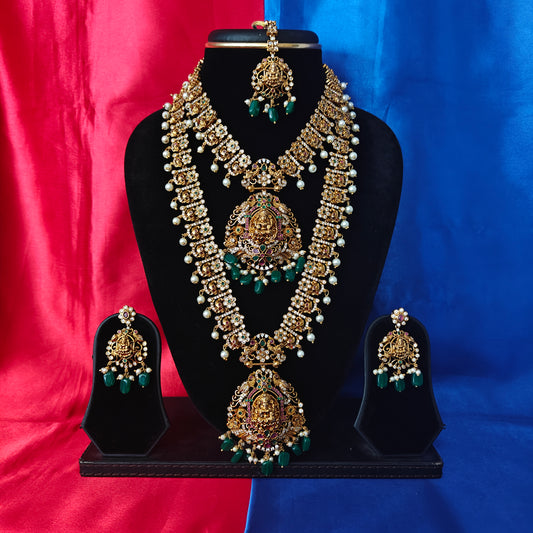 Beautiful Nakshi Combo Set With Laxmi Idol