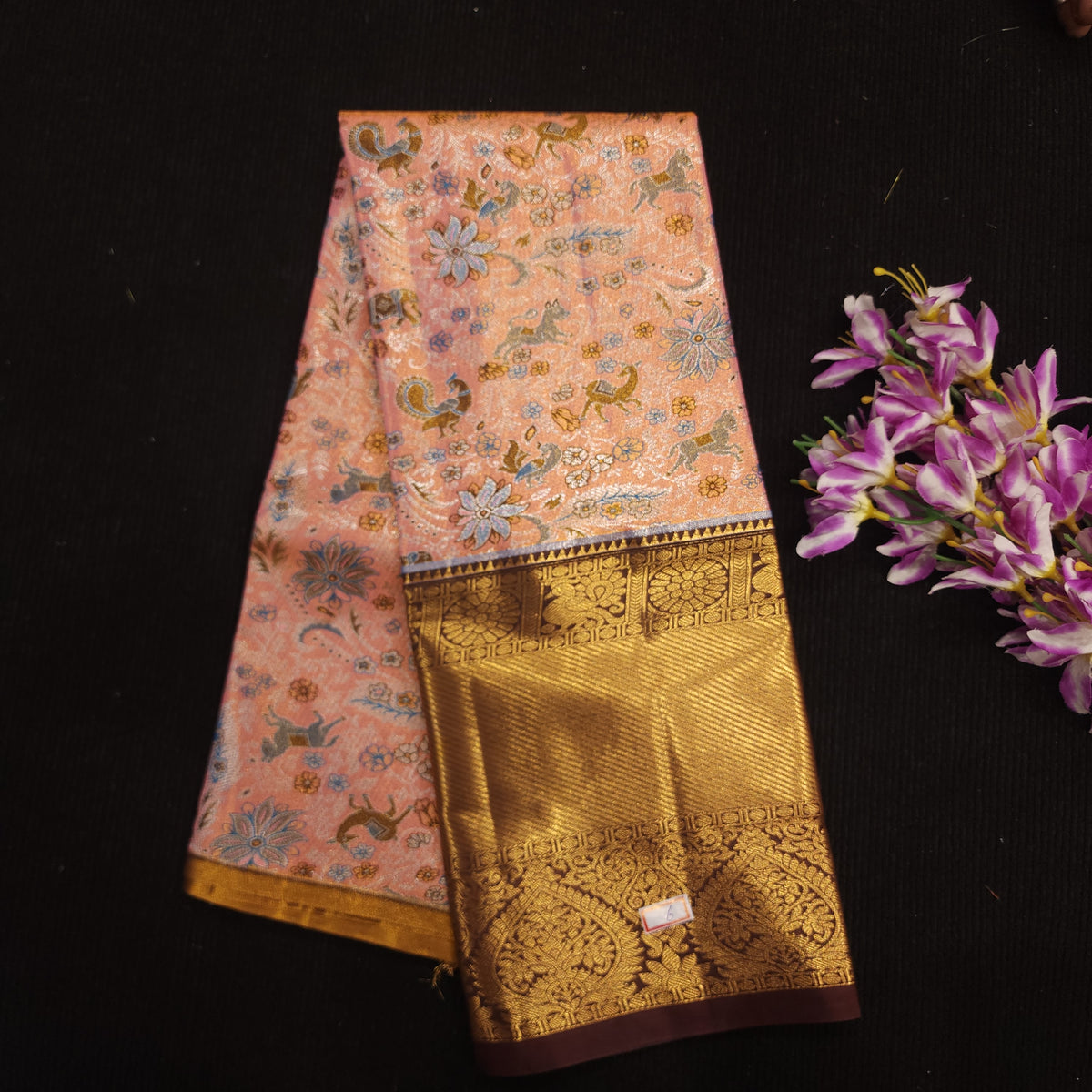 Kanchi Pattu Mix Lehengas [5 To 8 Years ]
