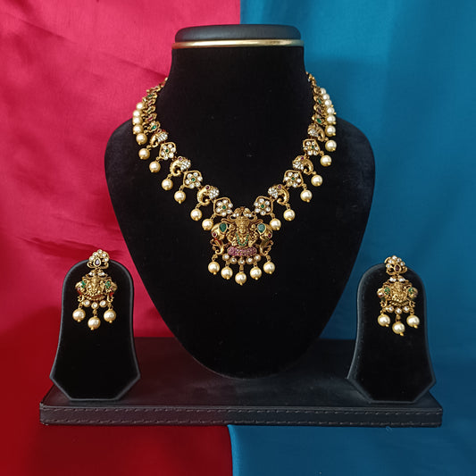 Beautiful Nakshi Short Necklace