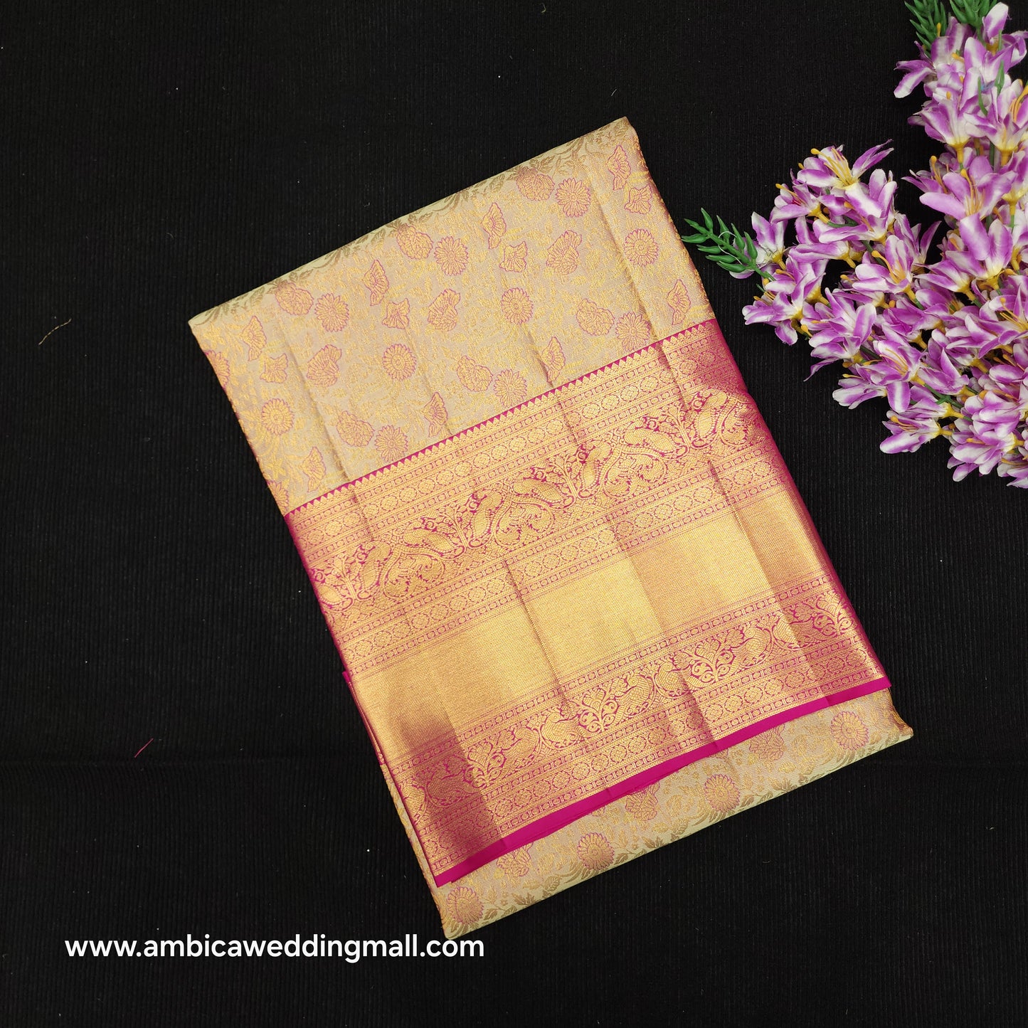 Bridal Resham Pure Handloom Kanchi Sarees