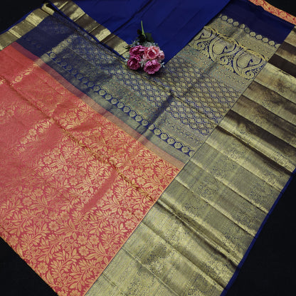 Handloom Pure Resham German Kanchi Pattu Saree