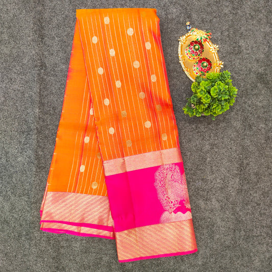 Kanchi Pattu Handloom Butta Sarees