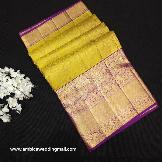 Pure Resham Bridal Kanchi Pattu Handloom Saree