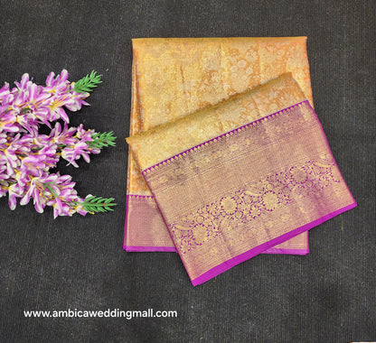 Pure Tissue Powerloom Bridal Kanchi Pattu Saree😍✨️