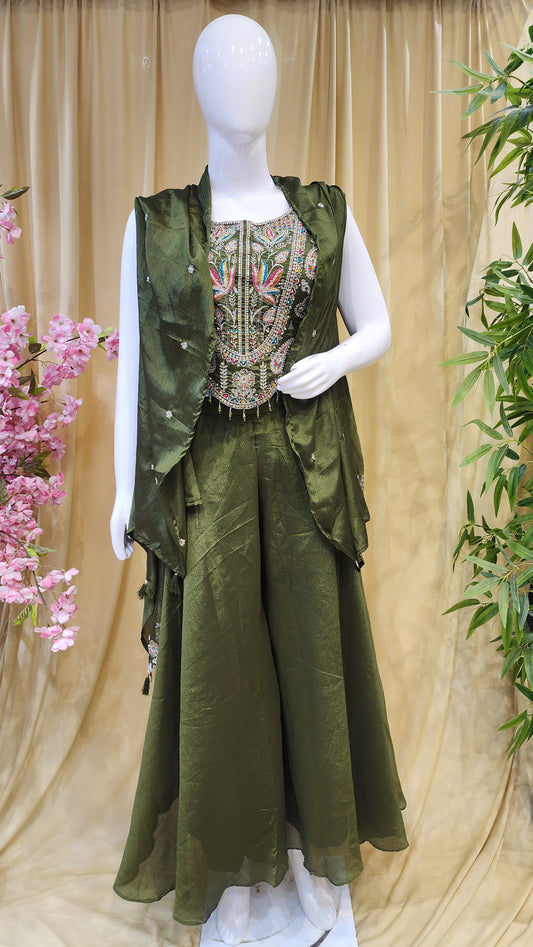Fancy Sharara Dress [L Size]