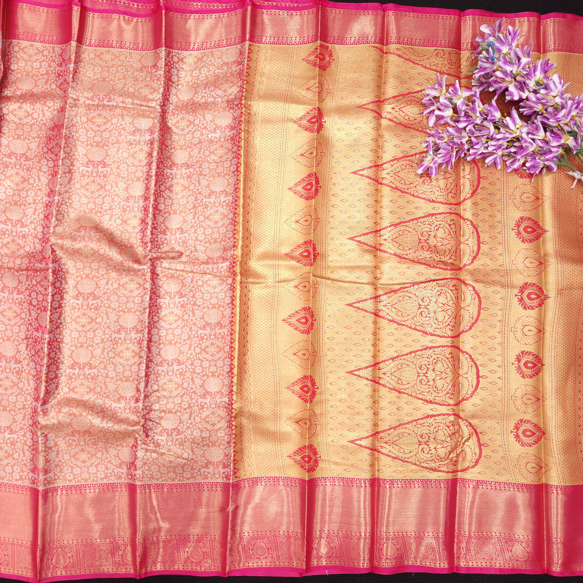 1 Gram Gold zari semi kanchi pattu saree✨️