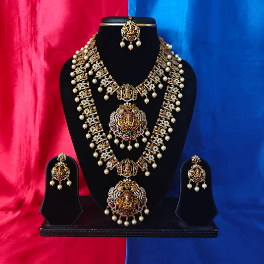 Beautiful Nakshi Combo Set With Laxmi Idol - Ambica Wedding Mall