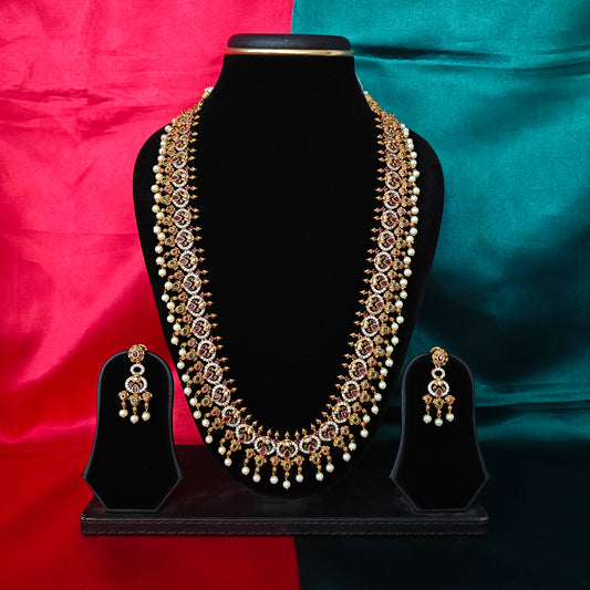 Elegant Nakshi Long Necklace