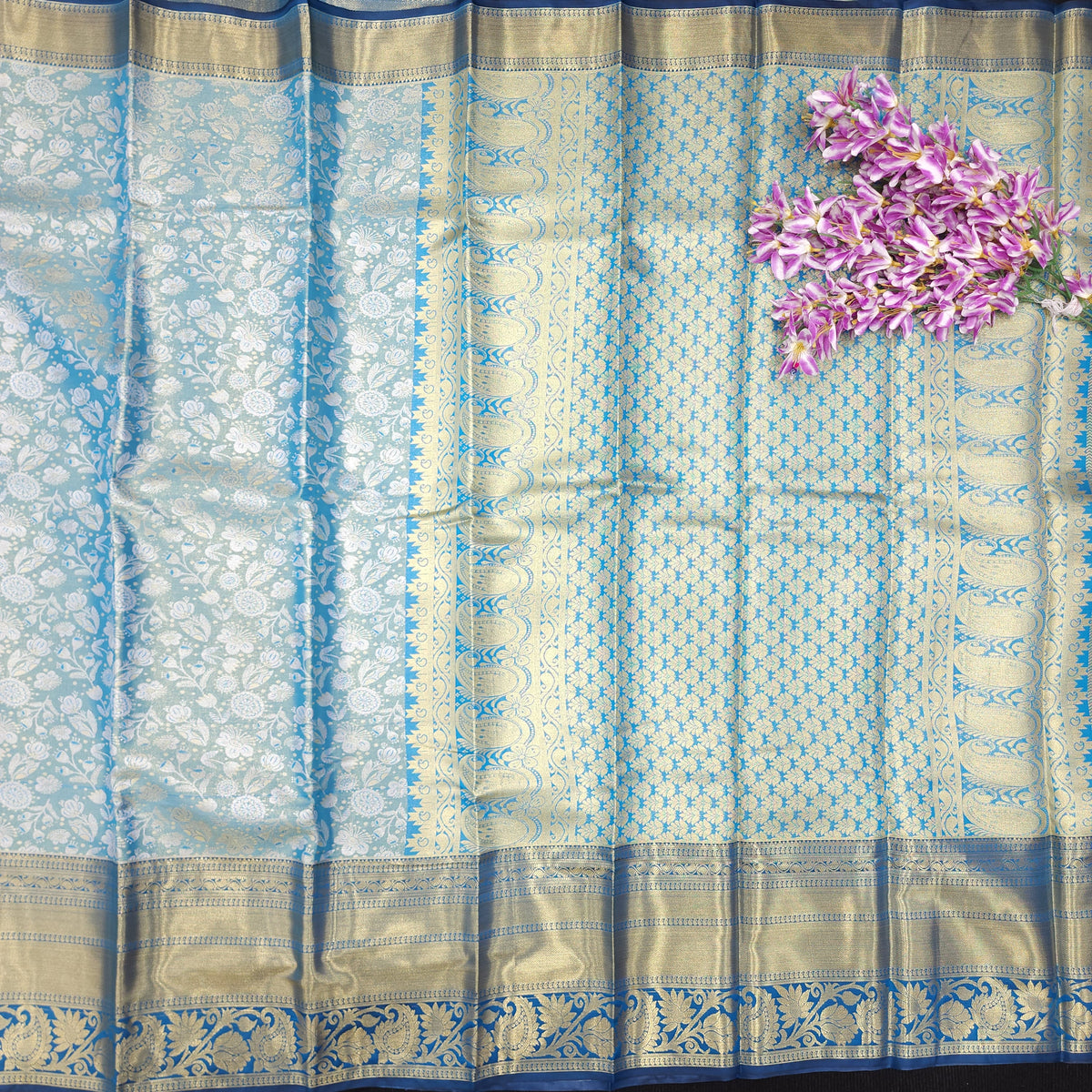 1 Gram Gold zari semi kanchi pattu saree✨️
