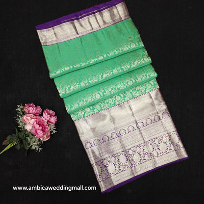 Handloom Pure Resham German Kanchi Pattu Saree