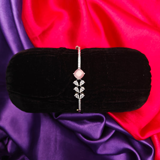 Beautiful GJ Bracelet In Baby Pink Stone