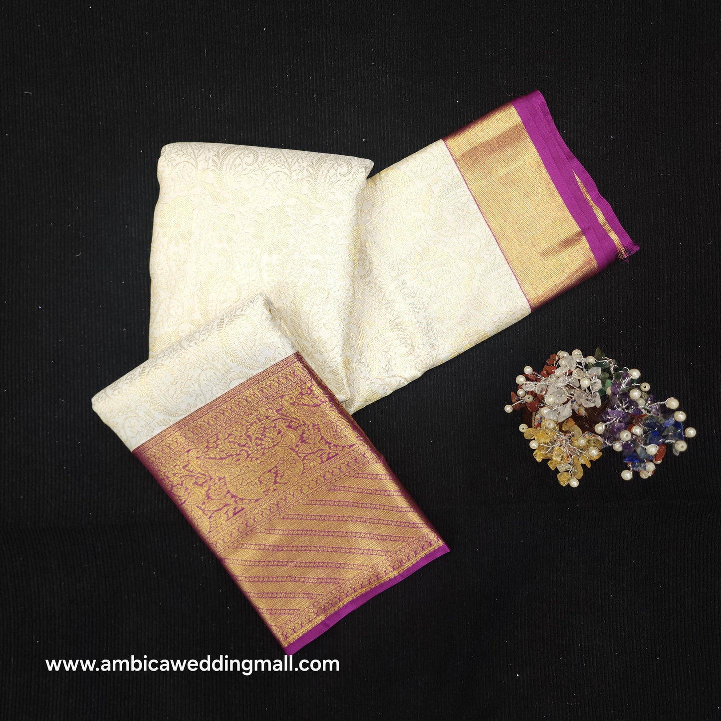 Pure Kanchi Pattu Resham Talambralu Saree