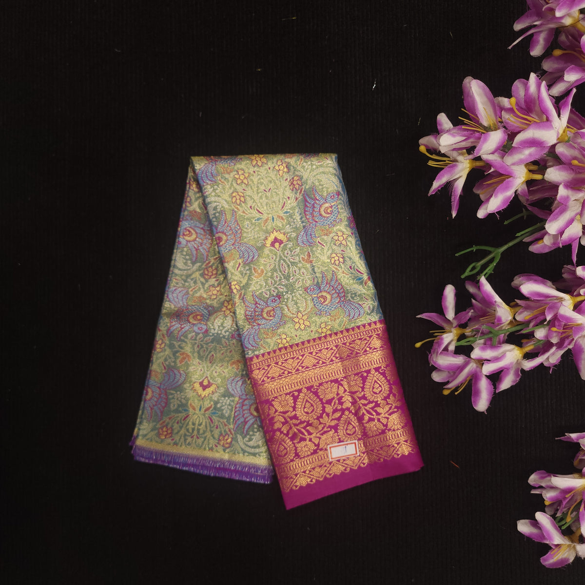 Kanchi Pattu Mix Lehengas [0 To 1.5 Years]