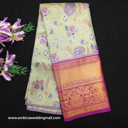 Buy Stunning Kanchi pattu mix paitani Lehenga [2 To 5 Years]
