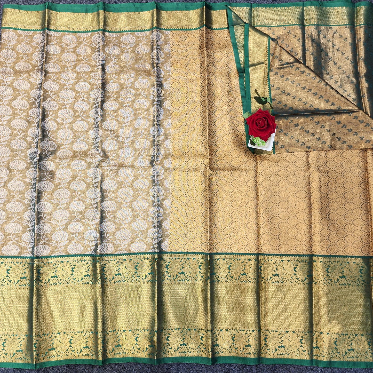 1 Gram Gold Zari mix pattu sarees 😍