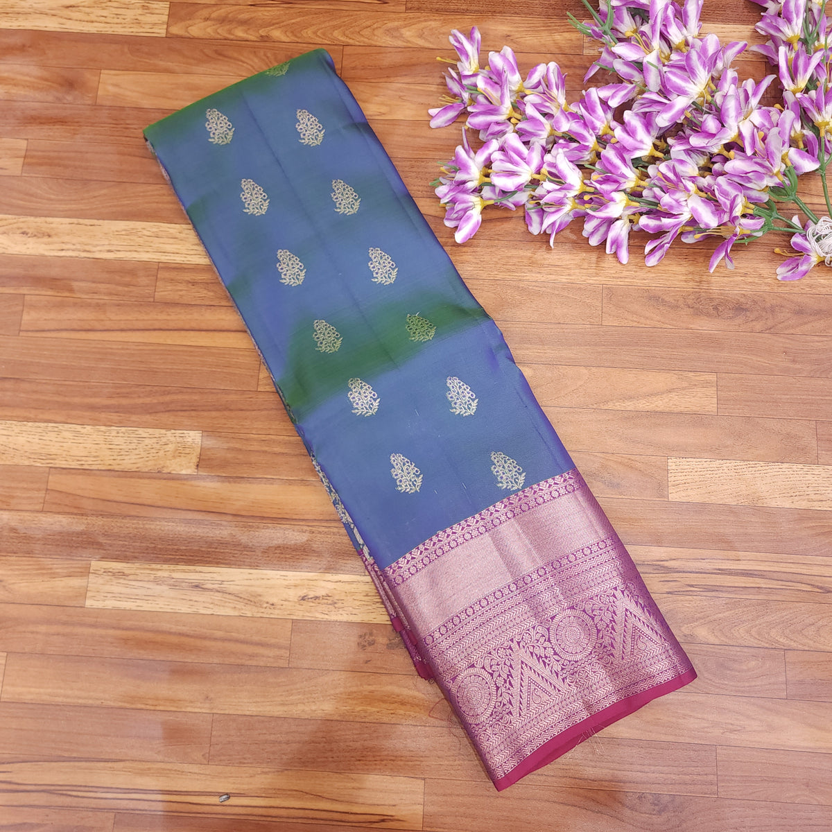 Semi Resham Kanchi Pattu Saree