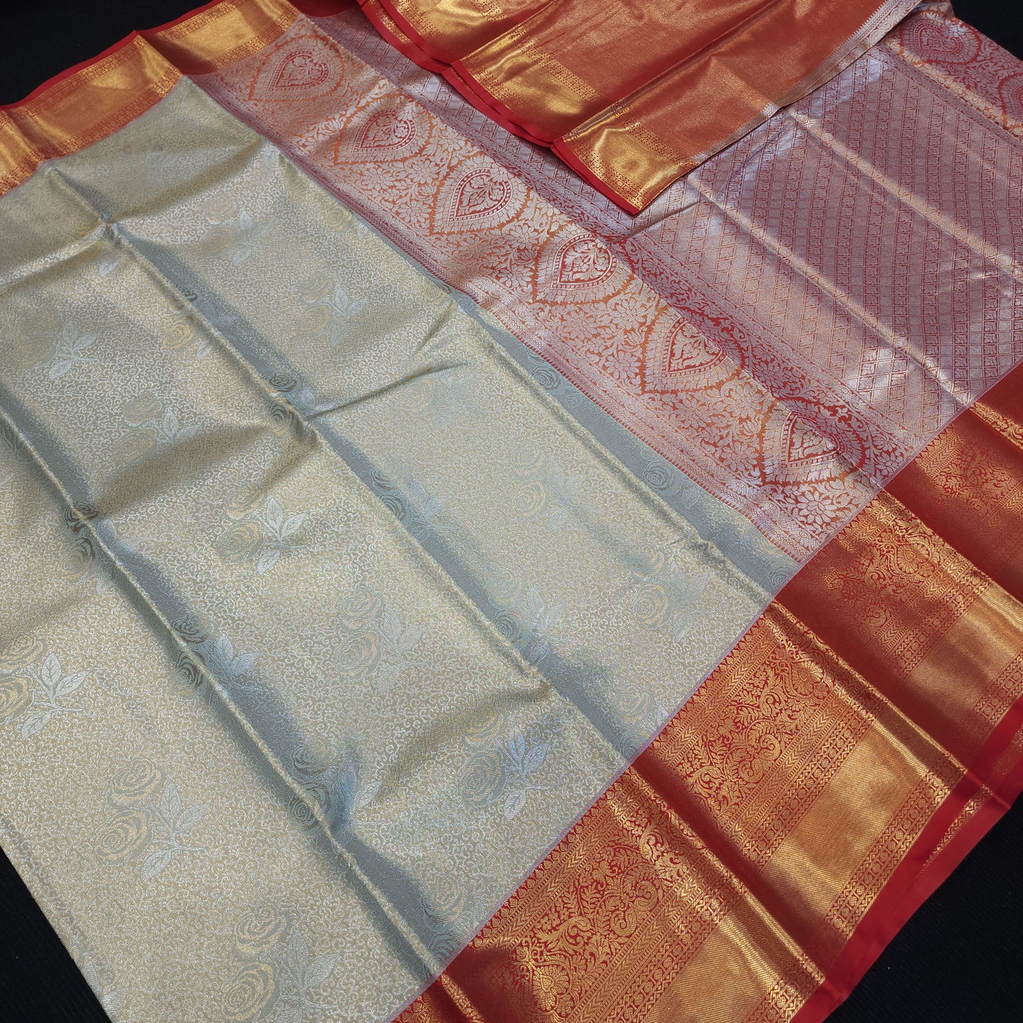 Semi Kanchi Pattu Tissue Sarees