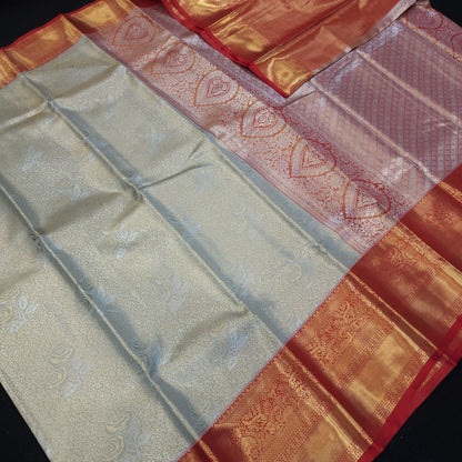 Semi Kanchi Pattu Tissue Sarees