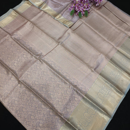Semi Kanchi Pattu Pastel Saree