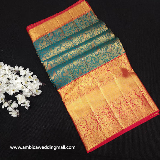 Pure Resham Bridal Kanchi Pattu Handloom Saree